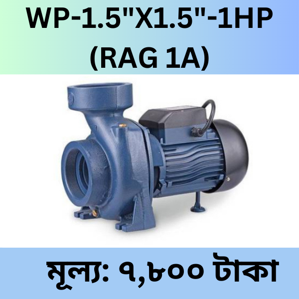 WP-1.5X1.5-1HP (RAG 1A)। আর এফ এল ১ ঘোড়া পাম্পের দাম কত