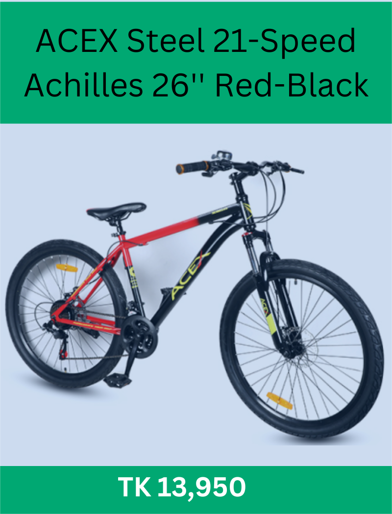 ACEX Steel 21-Speed Achilles 26'' Red-Black