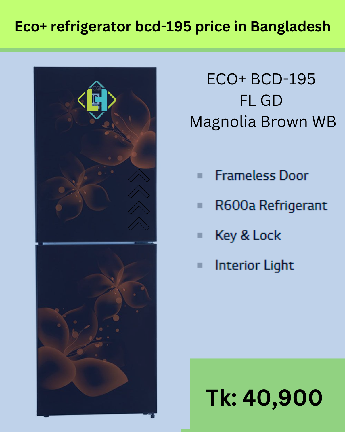 Eco+ refrigerator bcd-195 price in Bangladesh