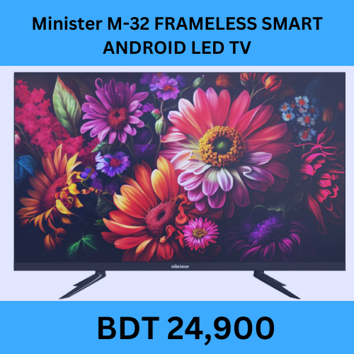 Minister M-32 FRAMELESS SMART ANDROID LED TV