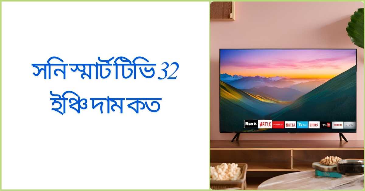 সনি স্মার্ট টিভি 32 ইঞ্চি দাম কত