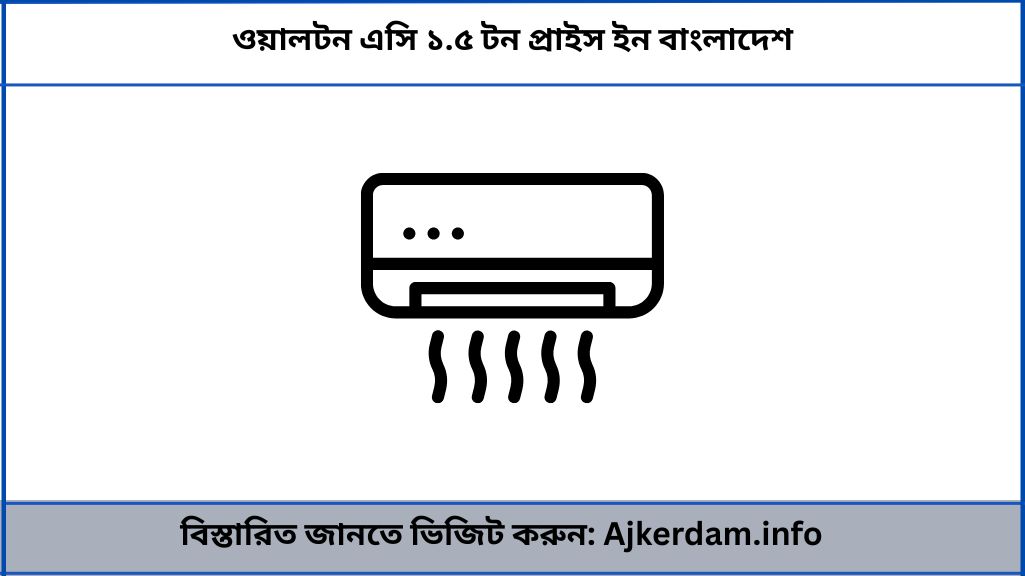 ওয়ালটন এসি ১.৫ টন প্রাইস ইন বাংলাদেশ